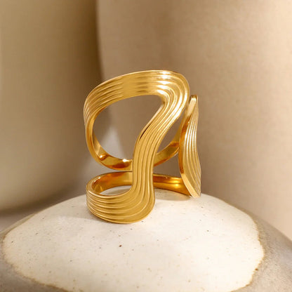 [Gaonasi]Vivi Twisted Band Gold Ring