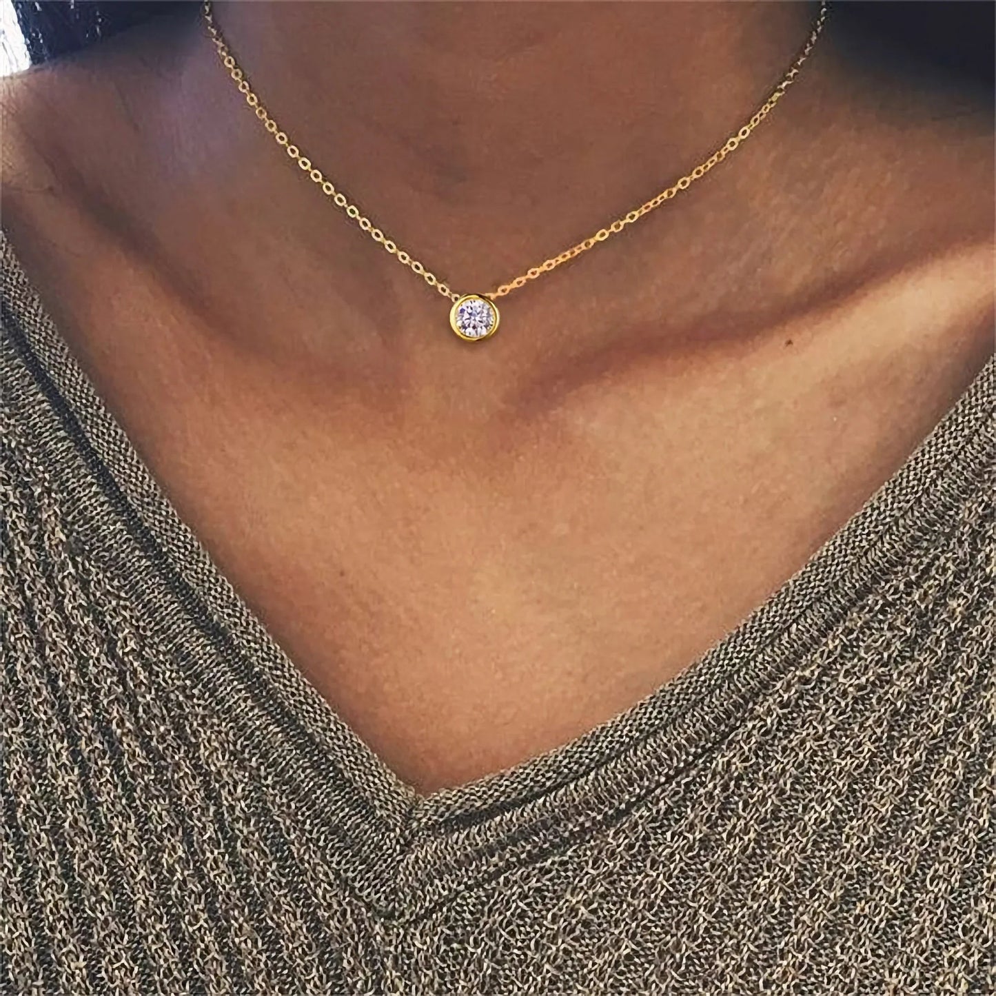 [Gaonasi]Amelia Birthstone Necklace