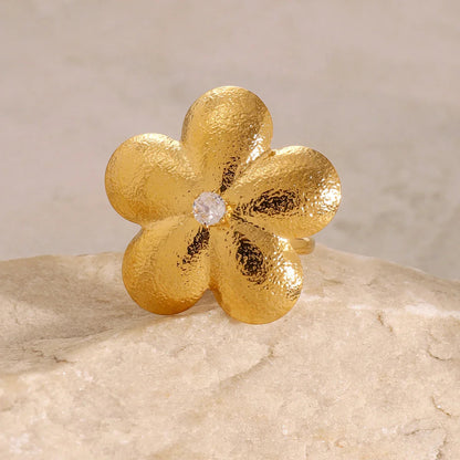 [Gaonasi]Flora Gold Petal Ring