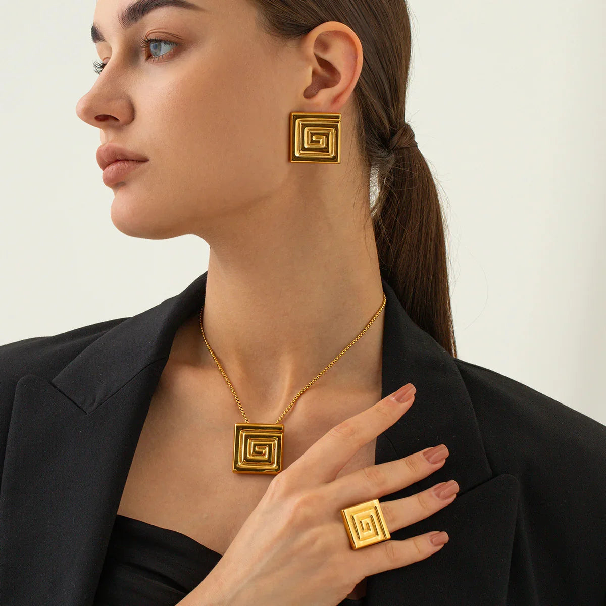 [Gaonasi]Karina Gold Earrings
