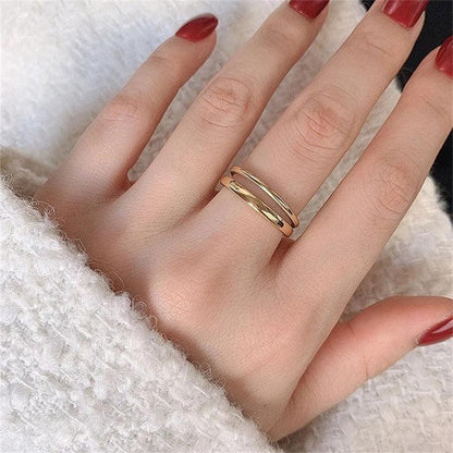 [Gaonasi]Olivia Layered Gold Ring