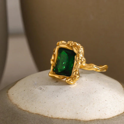 [Gaonasi]Priscilla Emerald Ring