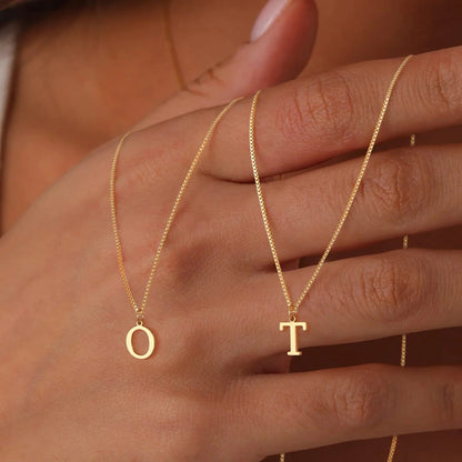 [Gaonasi]Therese Letter Initial Gold Necklace