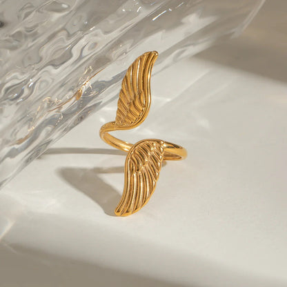 [Gaonasi]Sparrow Gold Wing Ring