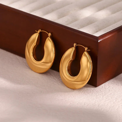 [Gaonasi]Kayleigh Chunky Hoop Earrings