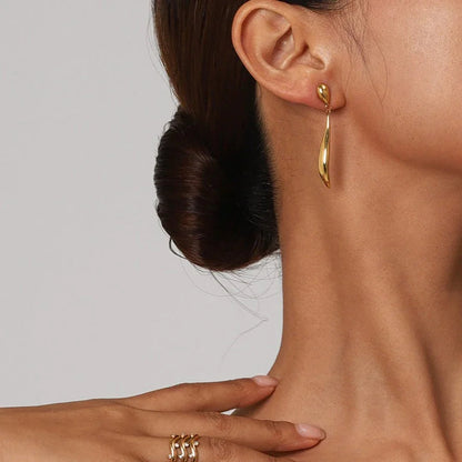 [Gaonasi]Aspen Gold Earrings