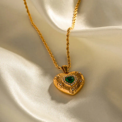 [Gaonasi]Caelus Gold Heart Necklace