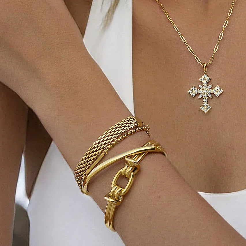 [Gaonasi]Luce Gold Knot Bangle