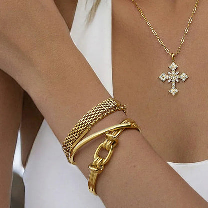[Gaonasi]Luce Gold Knot Bangle