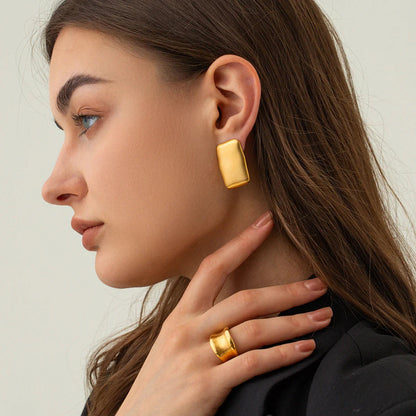 [Gaonasi]Olive Gold Earrings