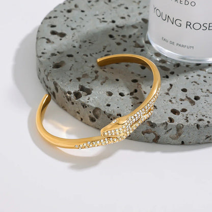 [Gaonasi]Rosalee Serpentine Diamond Bangle