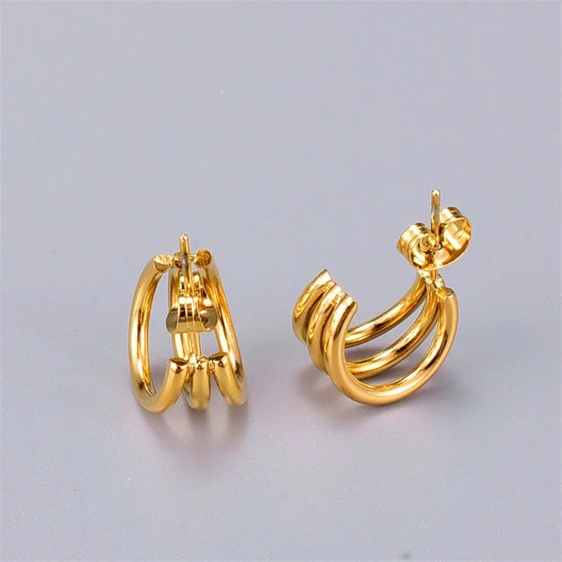 [Gaonasi]Cradle Gold Earrings