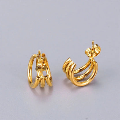 [Gaonasi]Cradle Gold Earrings