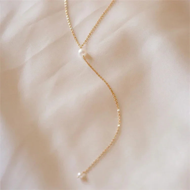 [Gaonasi]Beatrice Pearl Tassel Necklace
