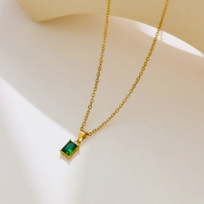 [Gaonasi]Emi Green Necklace