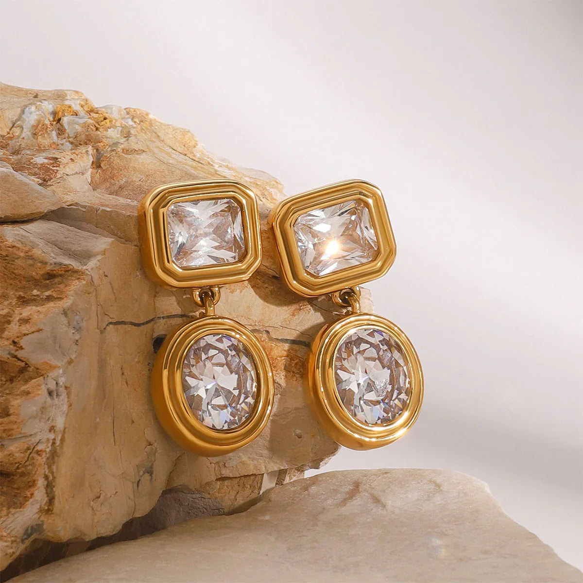 [Gaonasi]Amanda Diamond Earrings
