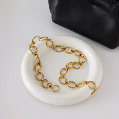 [Gaonasi]Cielle Chunky Gold Chain Necklace
