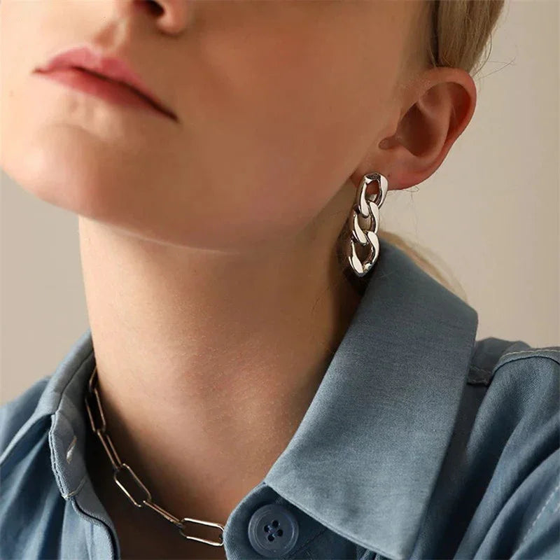 [Gaonasi]Giselle Gold Chain Earring