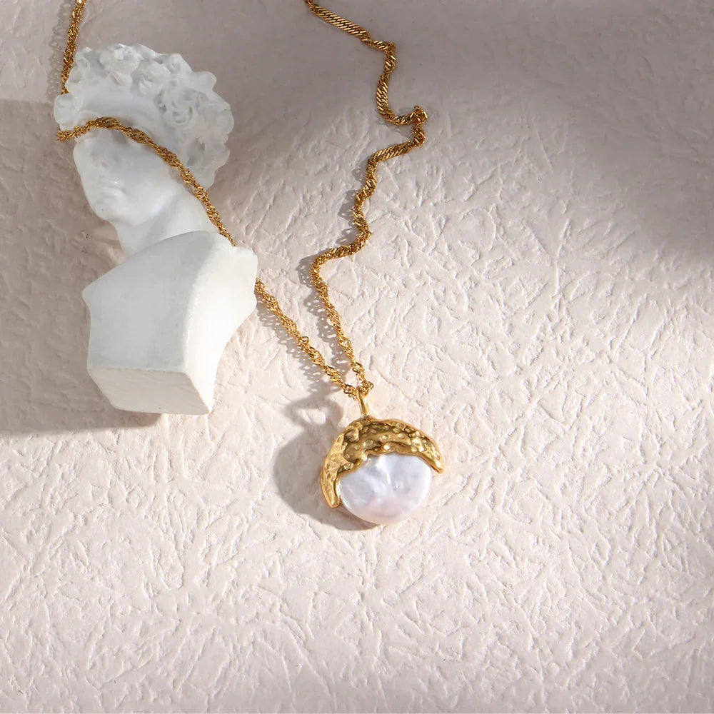 [Gaonasi]Kimberly Pearl Necklace