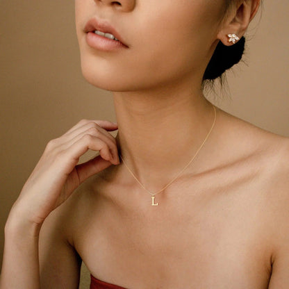 [Gaonasi]Therese Letter Initial Gold Necklace
