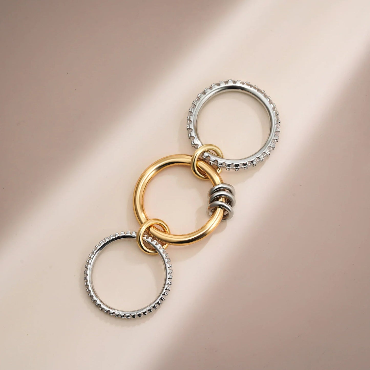 [Gaonasi]Cosette Stacked Diamond Ring