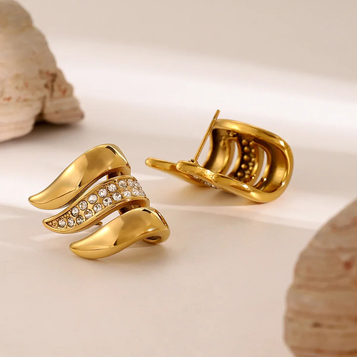 [Gaonasi]Charmaine Gold Earrings