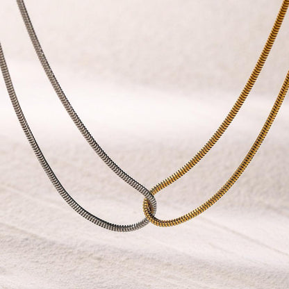 [Gaonasi]Talia Two Tone Necklace