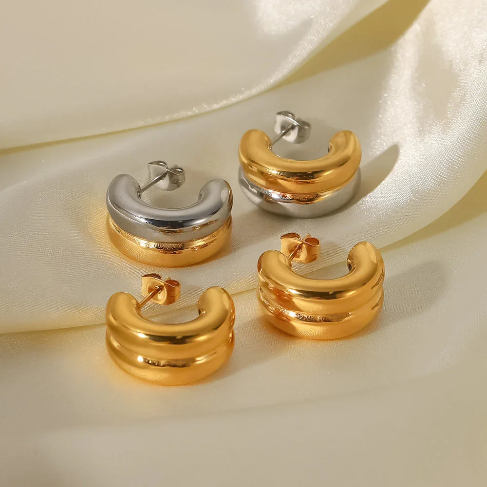 [Gaonasi]Henrietta Gold Earrings