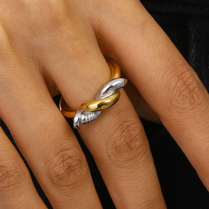 [Gaonasi]Trinity Twisted Nail Ring