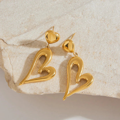 [Gaonasi]Venus Gold Heart Earrings
