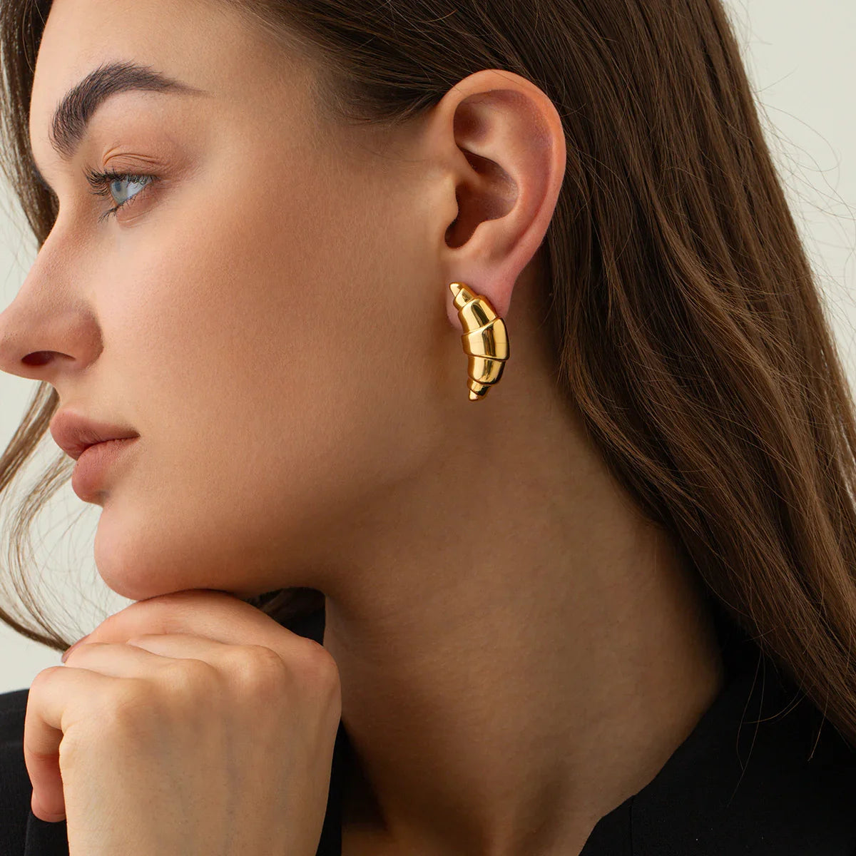 [Gaonasi]Emberly Gold Earrings