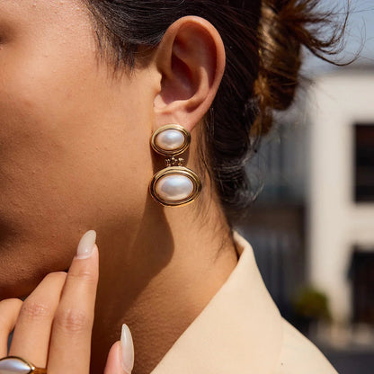 [Gaonasi]Winnie Freshwater Pearl Earrings