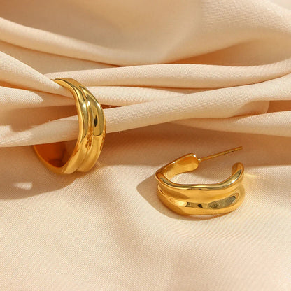 [Gaonasi]Emily Wave Earrings
