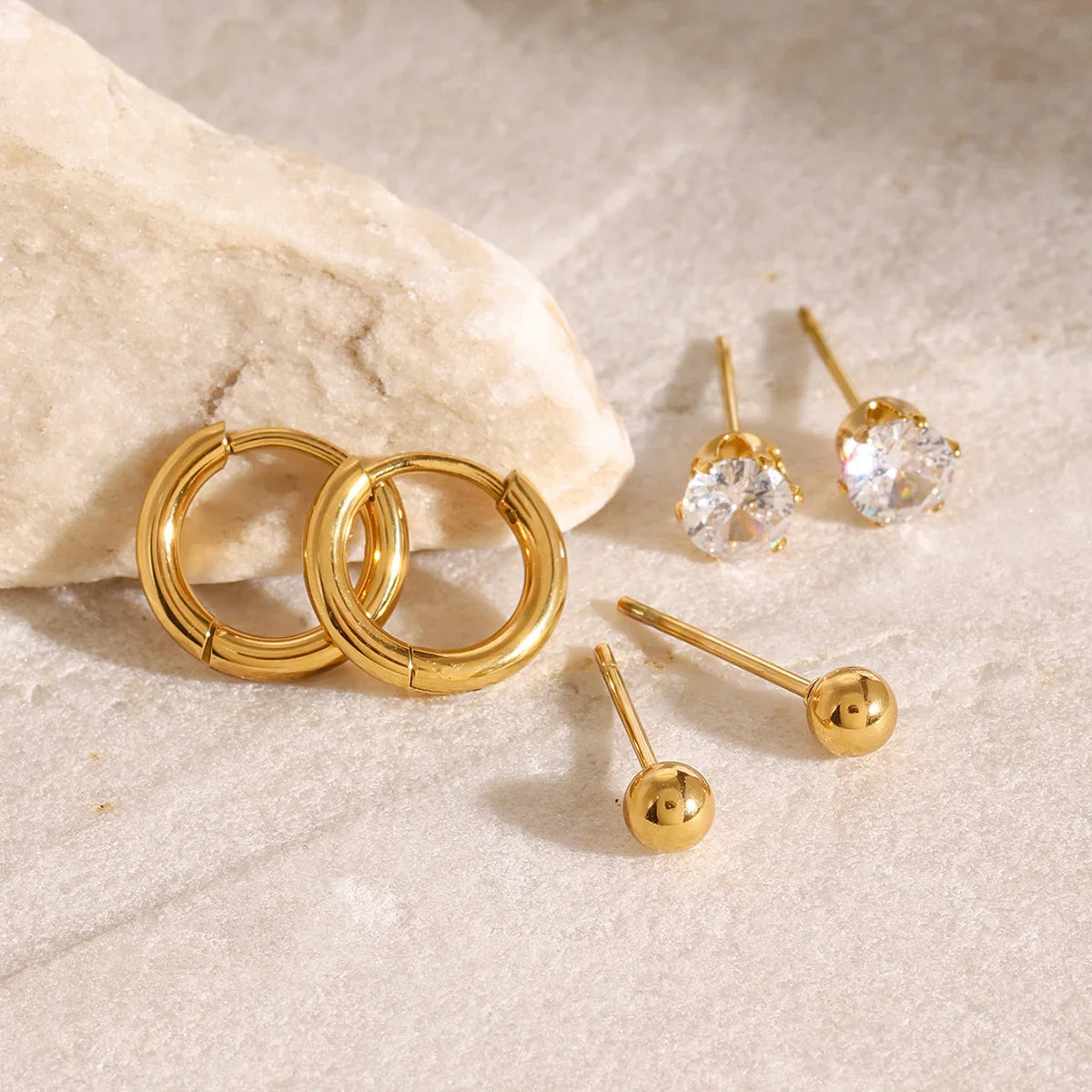 [Gaonasi]Megan Diamond Earring Bundle