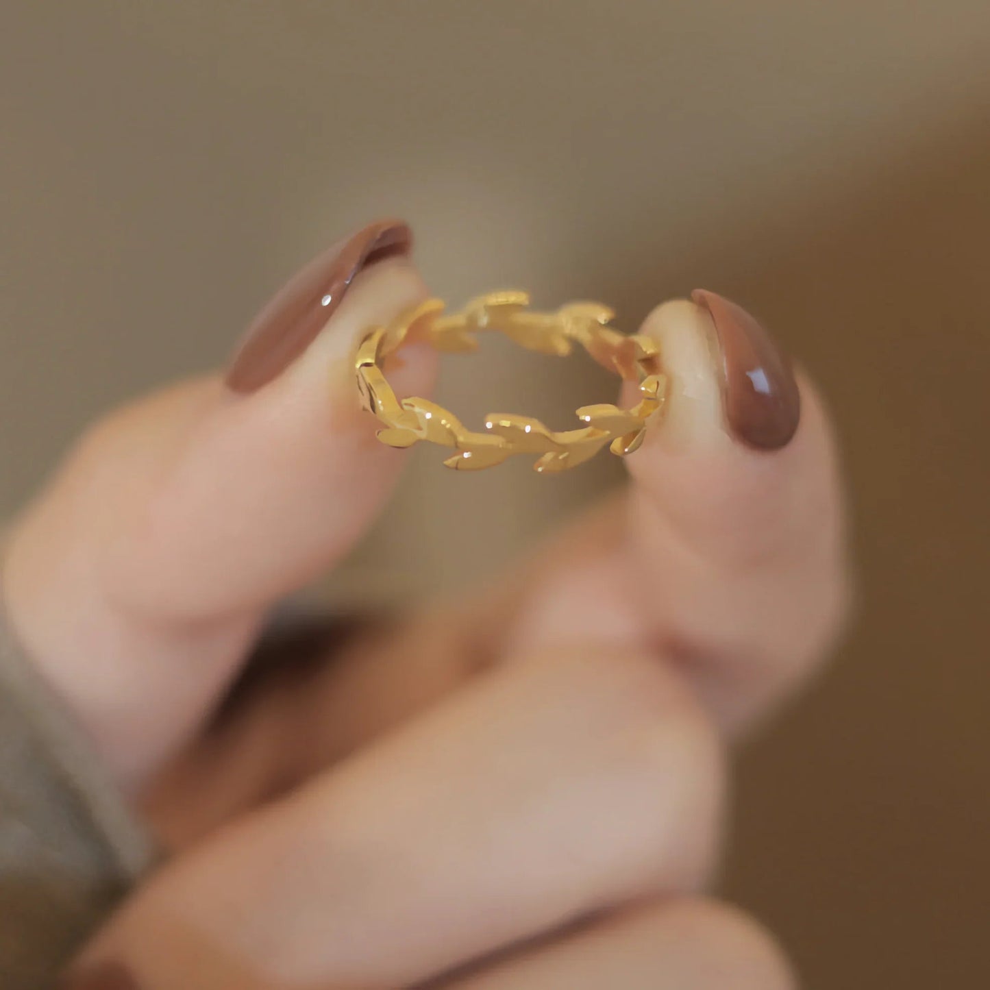 [Gaonasi]Rhea Golden Vine Ring