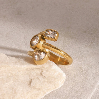 [Gaonasi]Amelina Layered Diamond Ring