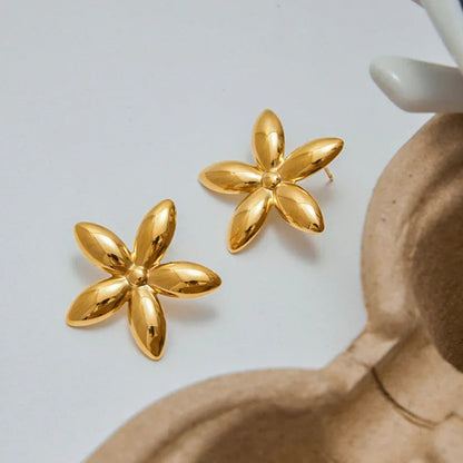 [Gaonasi]Monica Floral Gold Earrings