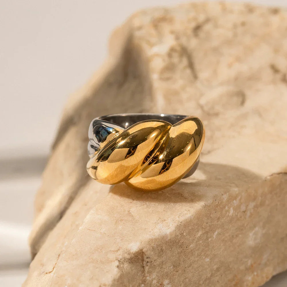 [Gaonasi]Fatima Two Tone Ring