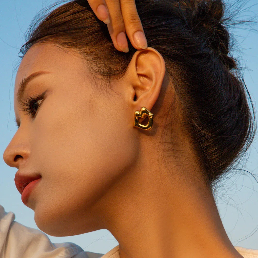 [Gaonasi]Odessa Gold Earrings