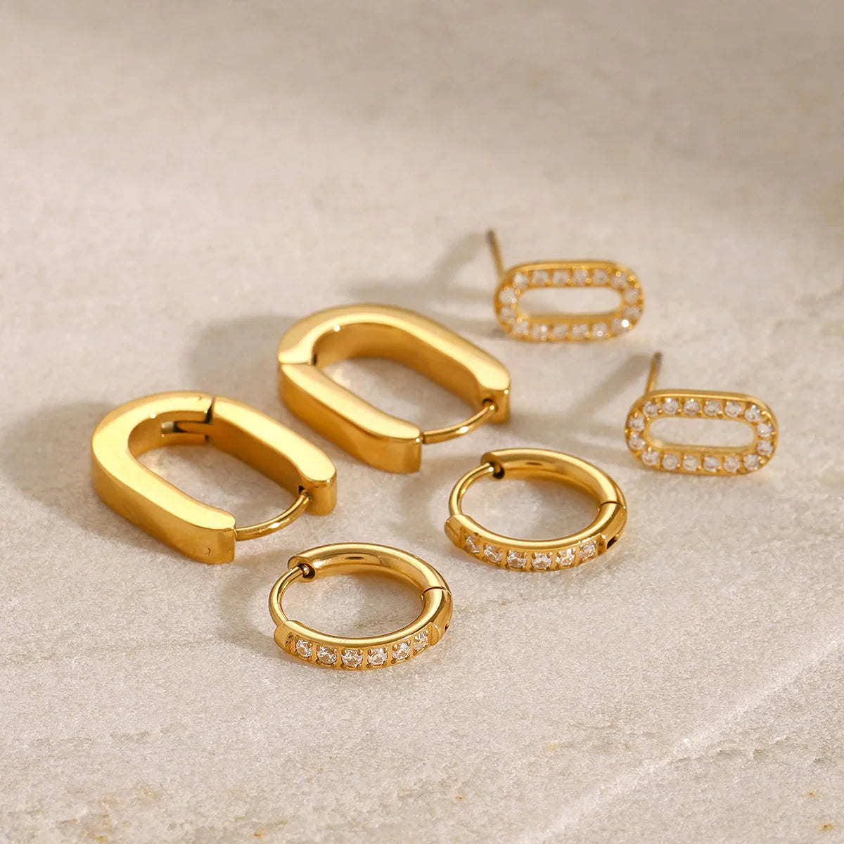 [Gaonasi]Ryleigh Diamond Hoop Bundle