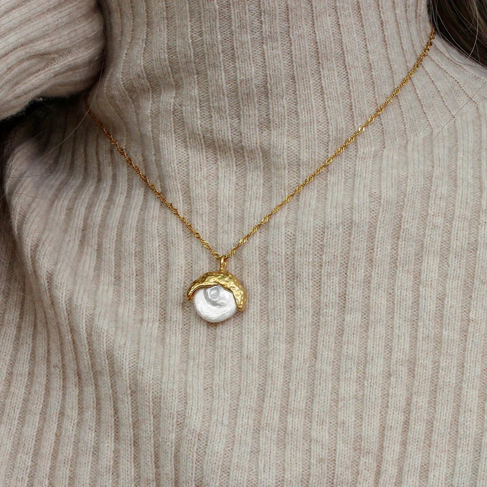 [Gaonasi]Kimberly Pearl Necklace