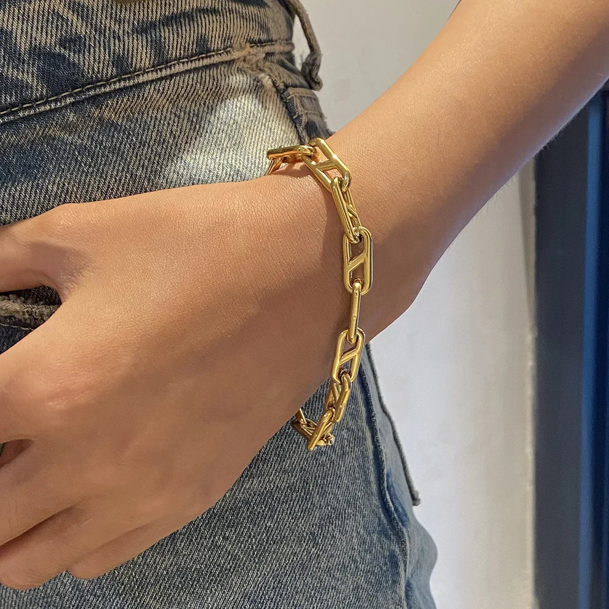 [Gaonasi]Melissa Gold Chain Bracelet