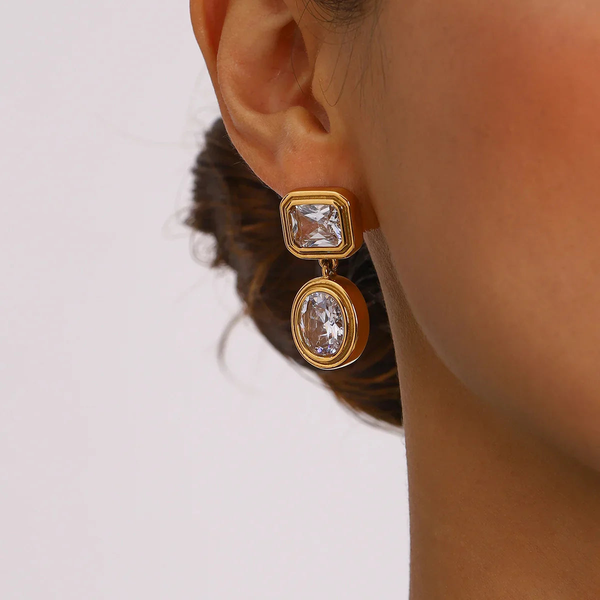 [Gaonasi]Amanda Diamond Earrings