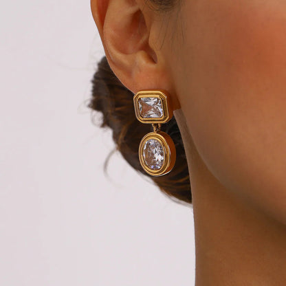 [Gaonasi]Amanda Diamond Earrings