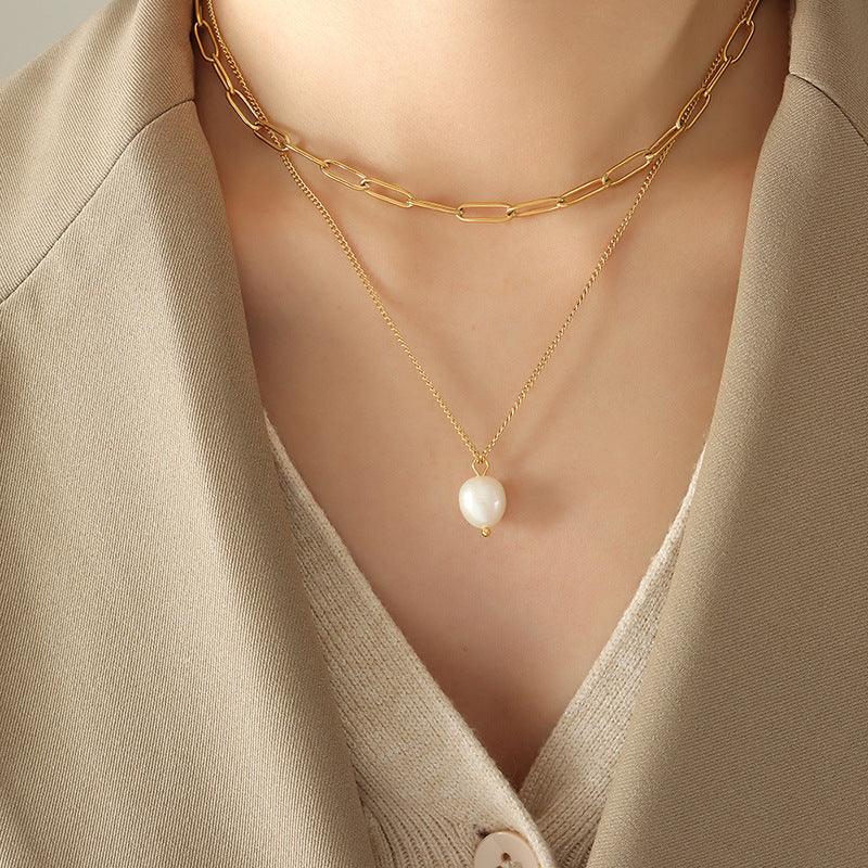 [Gaonasi]Tropica Freshwater Pearl Necklace