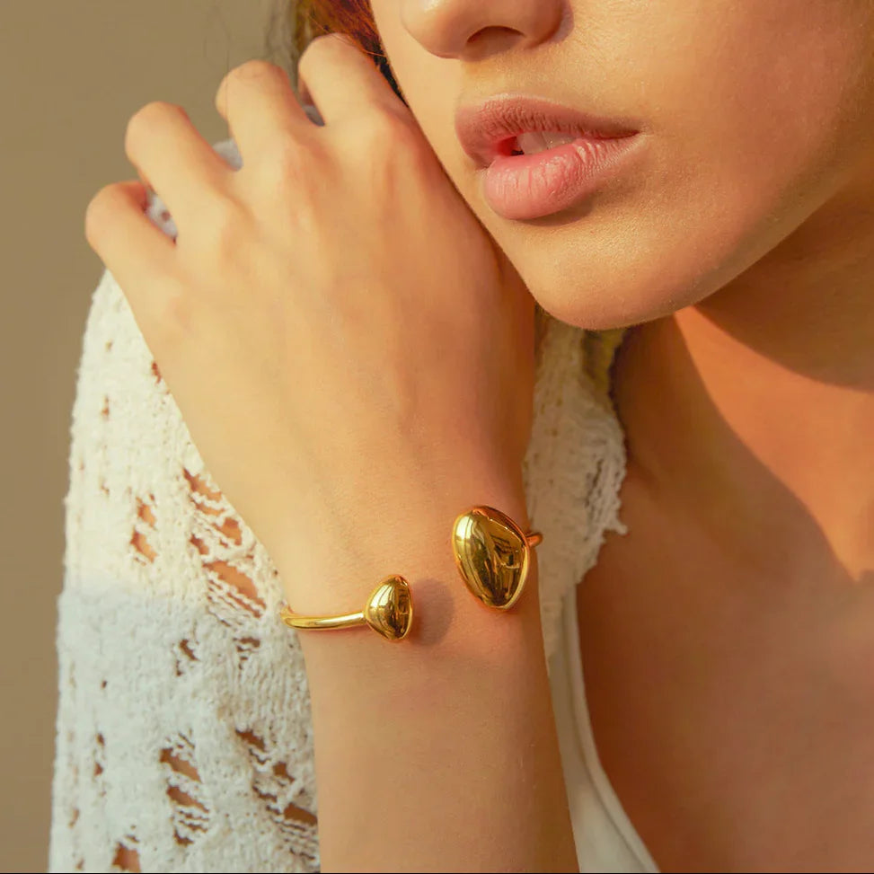 [Gaonasi]Mallory Minimalist Gold Cuff