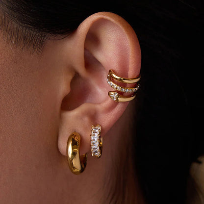 [Gaonasi]Orielle Staple Gold Earrings Bundle