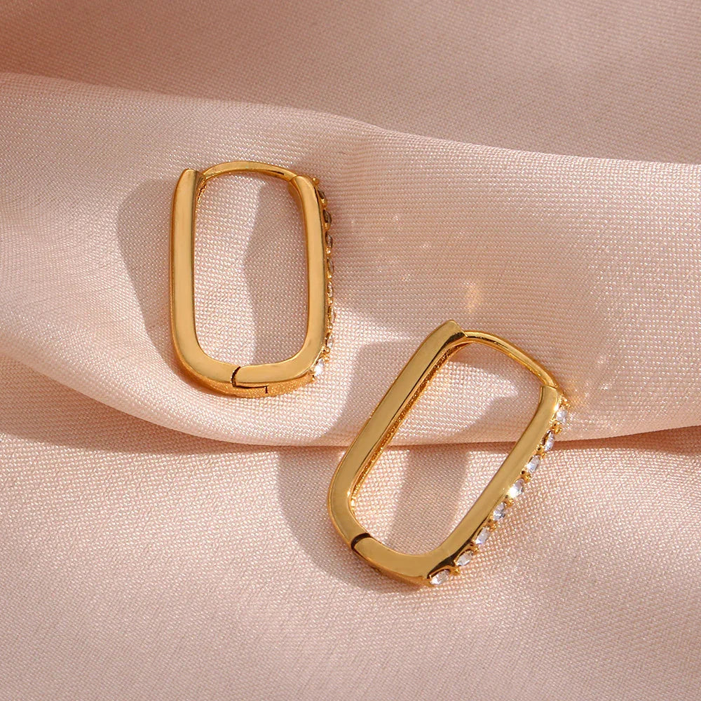 [Gaonasi]Maya Gold Hoop Earrings