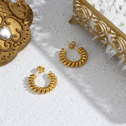 [Gaonasi]Brynlee Twisted Earrings
