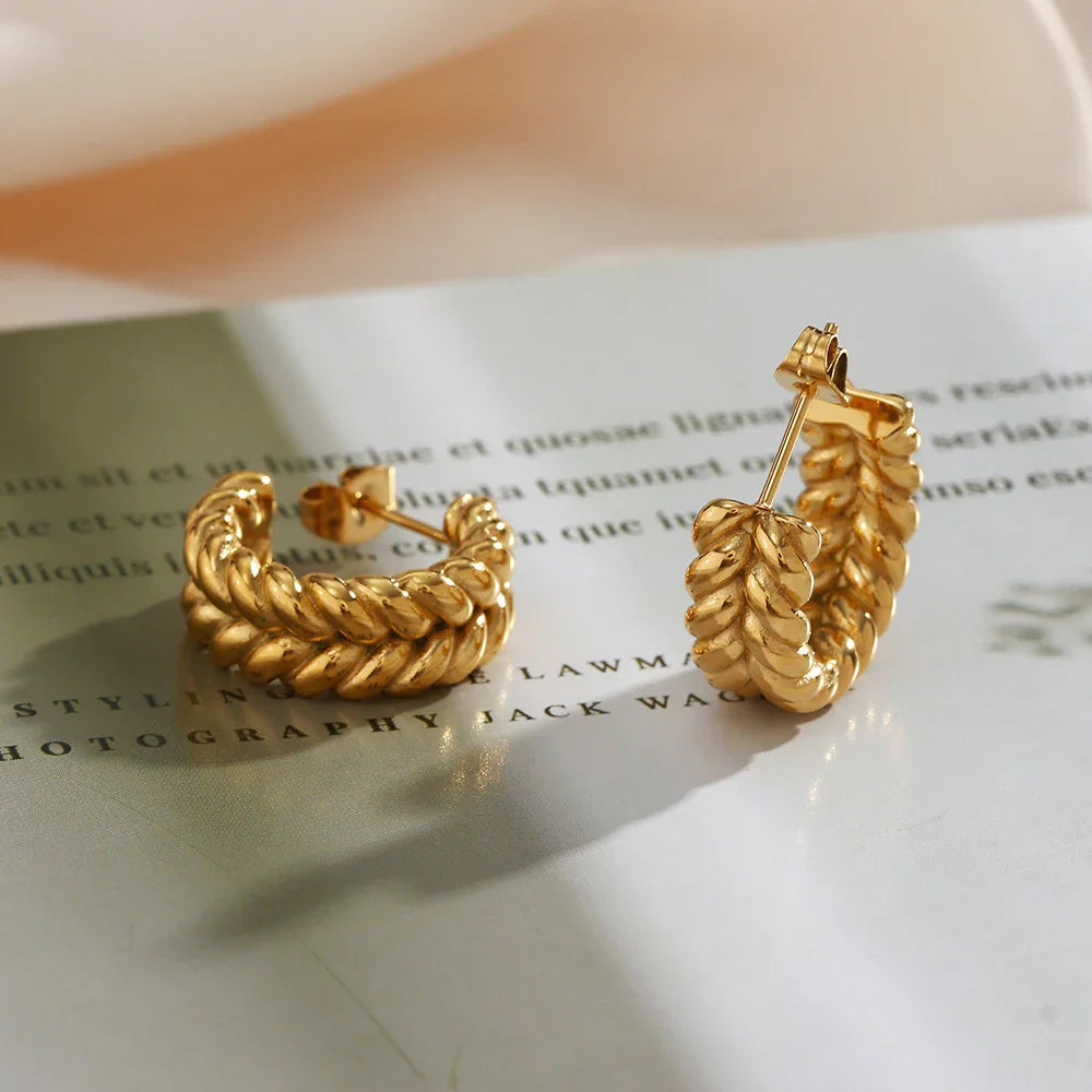 [Gaonasi]Arabella Braid Earrings